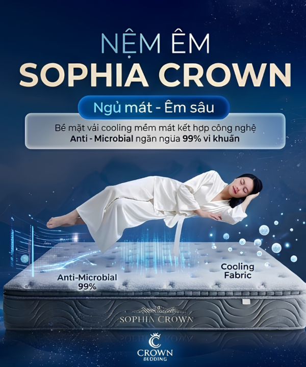 Đệm Lò Xo Cao Cấp Sophia Crown